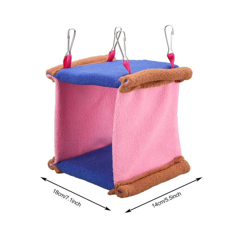 [Australia] - Sheens Bird Hammock, Warm Plush Snuggle Happy Hut Tent Bed Parrot Hanging Nest Swing Toys for Parakeet Cockatiel Conure Lovebird Finch Big 