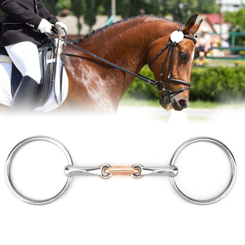 wosume Stainless Steel Bit for Horse, Horse Mouth Bit, Stainless Steel Non-toxic Horse for Long Time Use(11.5) 11.5 - PawsPlanet Australia