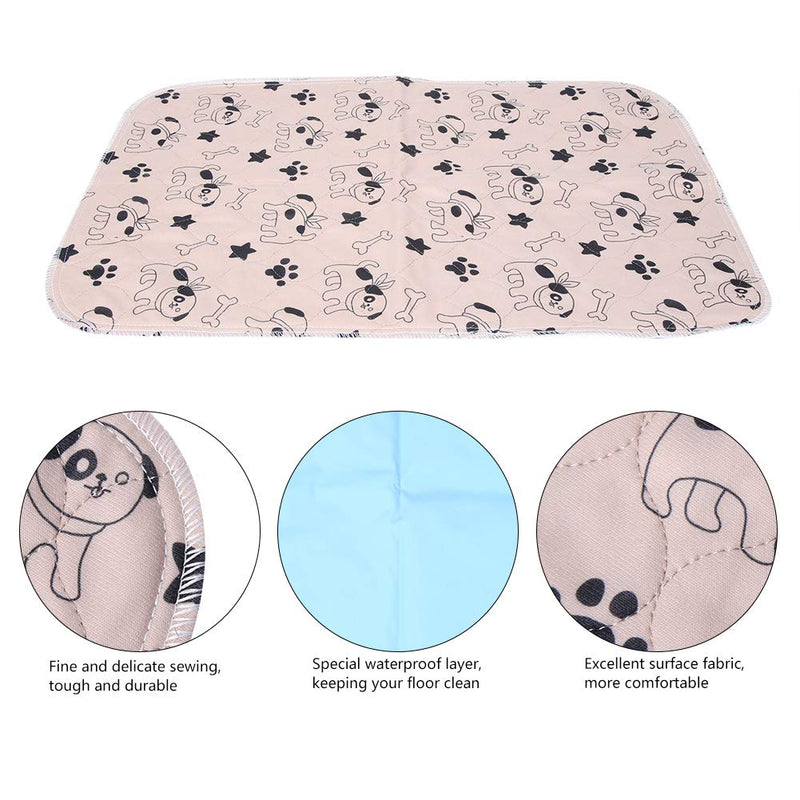 KUIDAMOS Washable Dog Pee Pads,Waterproof Reusable Puppy Pad with 3-Layers Strong Absorb-Ability, for Preventing Pet from Dirt Floor(80 * 90cm) 80*90cm - PawsPlanet Australia