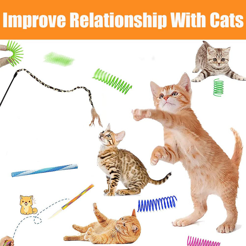 Cat Toy Set with Cat Tunnel Interactive Cat Toy for Kittens (22 Pieces) I-Shape - PawsPlanet Australia