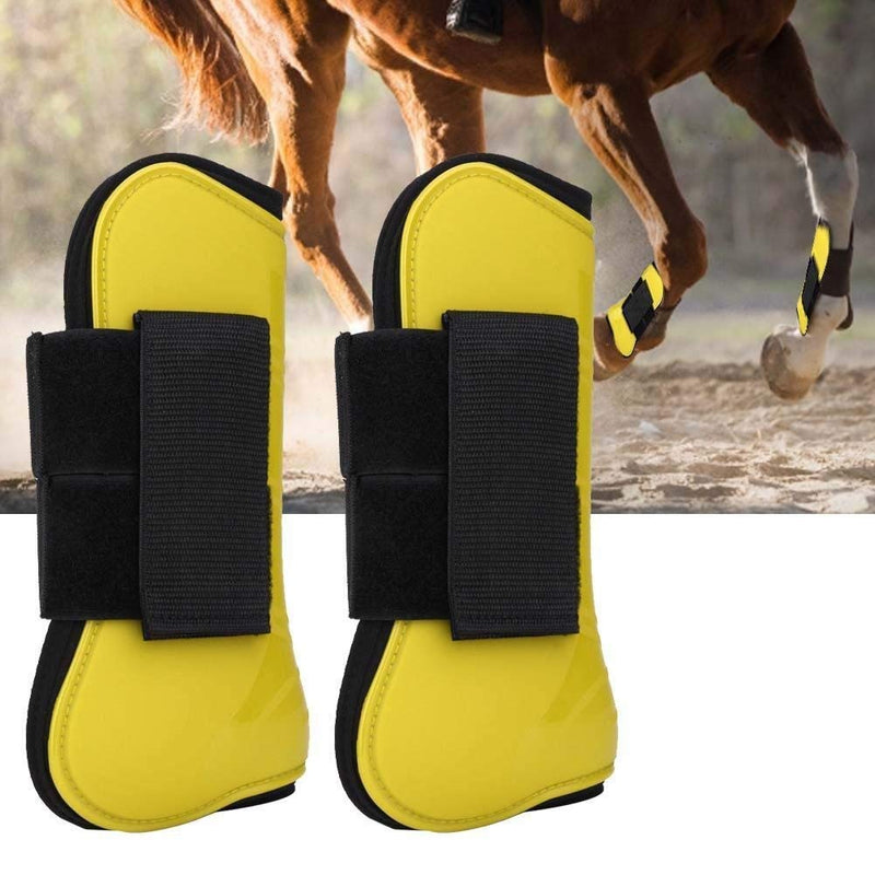 Broco 1 Pair of Horse Jumping Leg Boot Protection Support Wrap Equestrian Equipment(Yellow) - PawsPlanet Australia