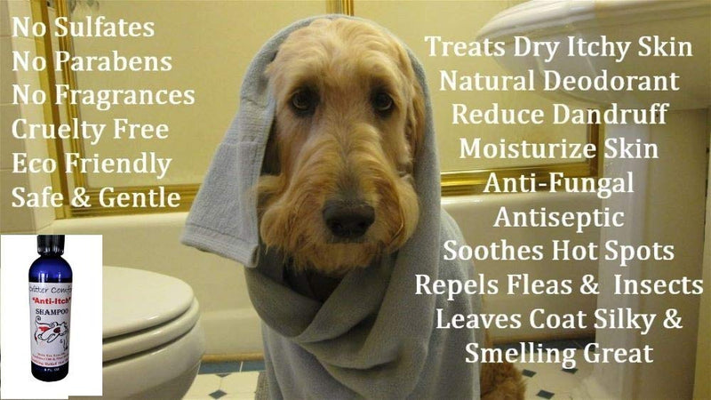 [Australia] - Natural Dog Shampoo for Dry Itchy Sensitive Skin- Allergy Relief formula. Dog Bath for Smelly Dogs. with Tea Tree Oil that Soothes Hot Spots & Conditions. 