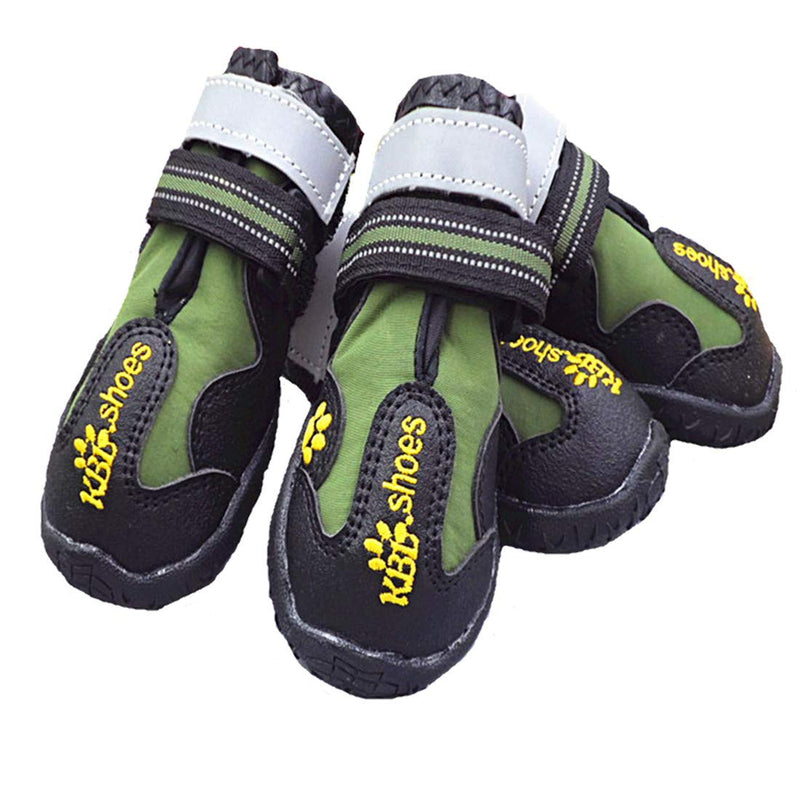 VICTORIE Dog Shoes Rain Waterproof Protective Boots for Small Medium and Large Dogs 4pcs Green S - PawsPlanet Australia
