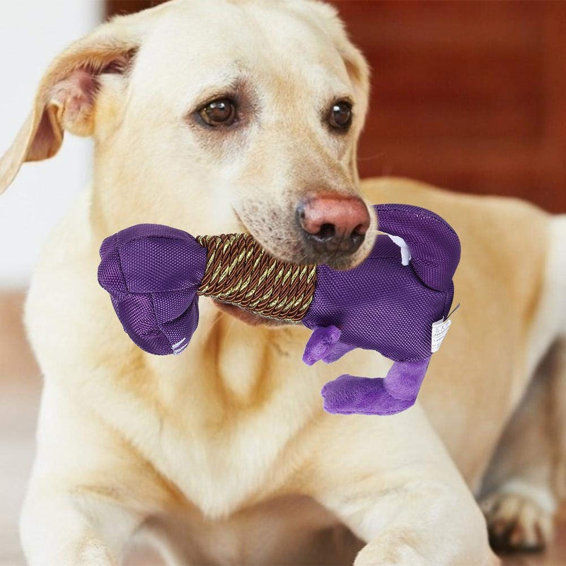 Nannday 【𝐄𝐚𝐬𝐭𝐞𝐫 𝐏𝐫𝐨𝐦𝐨𝐭𝐢𝐨𝐧 𝐌𝐨𝐧𝐭𝐡】 Sounding Plush Dog Toy Soft Dog Teeth Cleaning Toy for Dog Pet(purple) purple - PawsPlanet Australia