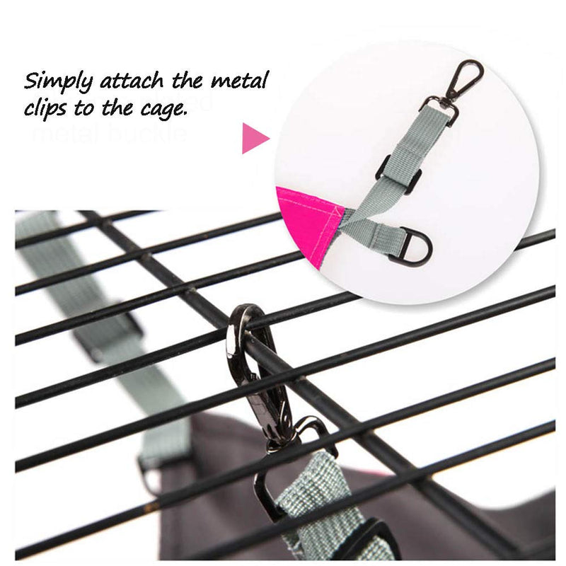 HOMEYA Small Animal Guinea-Pig Hanging Hammocks Bed Pet Cage Hammock Toy for Ferret Cat Sugar Glider Rat Chinchilla Hamster Degu Gerbil Cavy Hedgehog Playing Cozy Activity (Guinea-Pig Size 2PCS) Guinea-pig Size 2PCS - PawsPlanet Australia