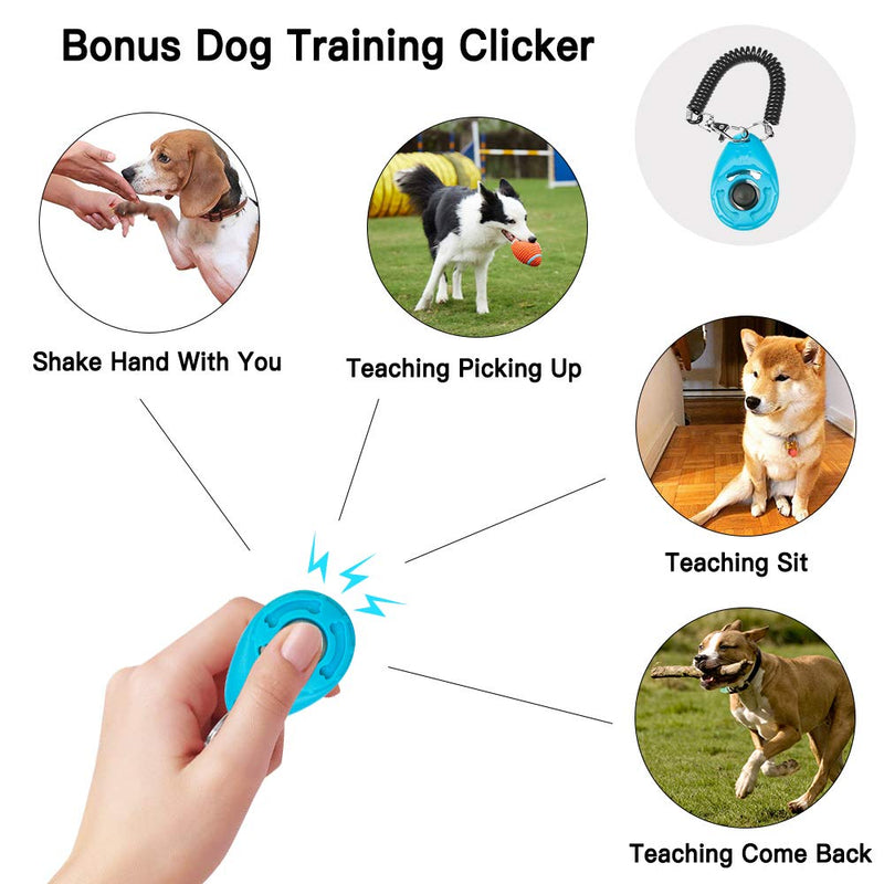 Larasun Dog Puppy Doorbells Potty Training Doorbell, Adjustable Length with 1 Dog Training Clicker for Dog House Toilet Training - PawsPlanet Australia