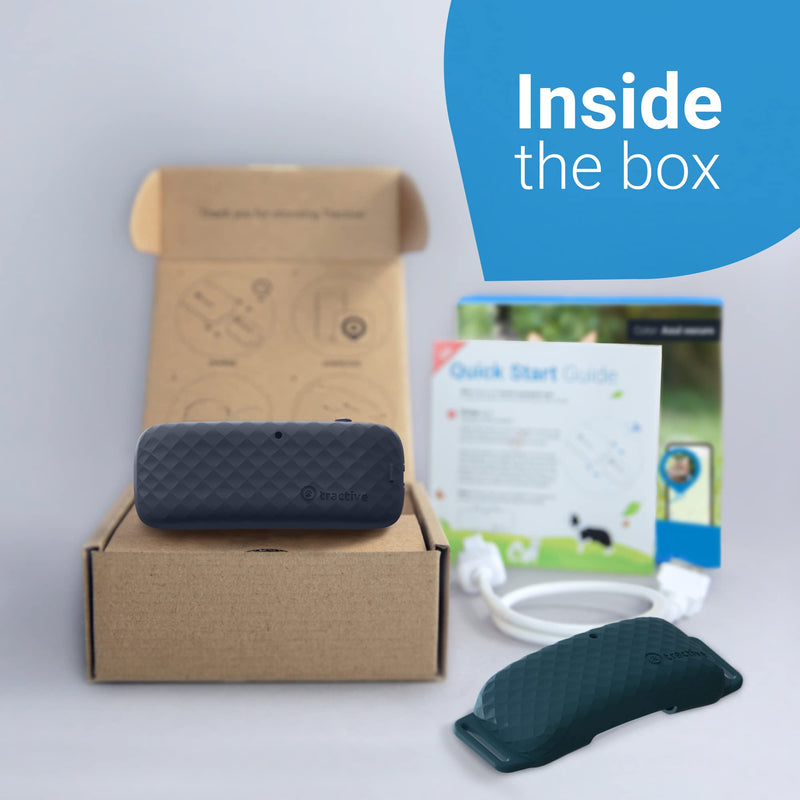 Tractive GPS CAT 4 (2022). Cat tracker. Follow every step in real-time. Unlimited Range. Activity Monitoring (w/ midnight blue collar attachment) - PawsPlanet Australia