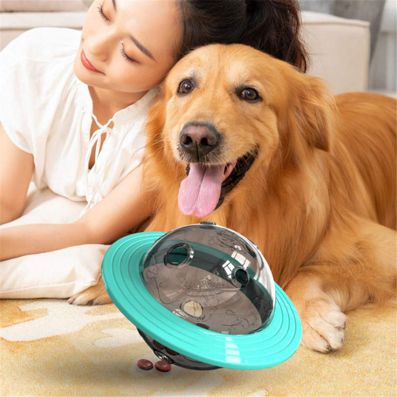 YGMXZL Treat Dispensing Dog Toy, Kitten Pet Dog Treat Feeder Turntable,Puzzle IQ Treat Flying Discs for Small Medium and Large Dogs Training Playing - PawsPlanet Australia