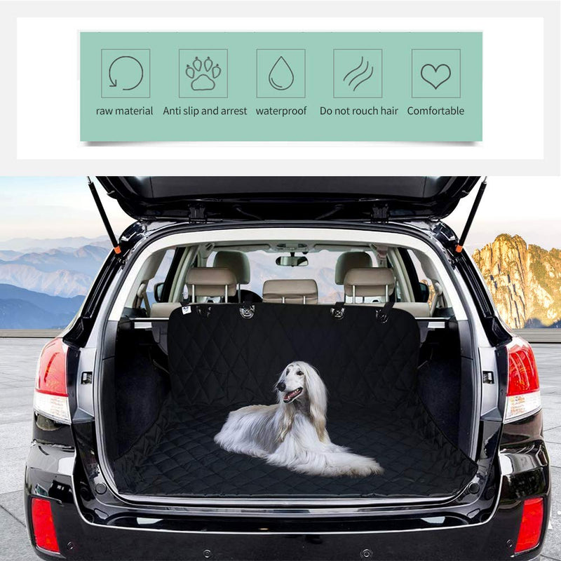 Xunpuls Complete Car Boot Protector for Dog，Dog Car Seat Cover, Durable, Tear-Proof，Waterproof, Dust-Proof, Washable Pet Rear Seat Cover, Trunk Bushing, Suitable for Dog Travel Hammocks in all Cars - PawsPlanet Australia