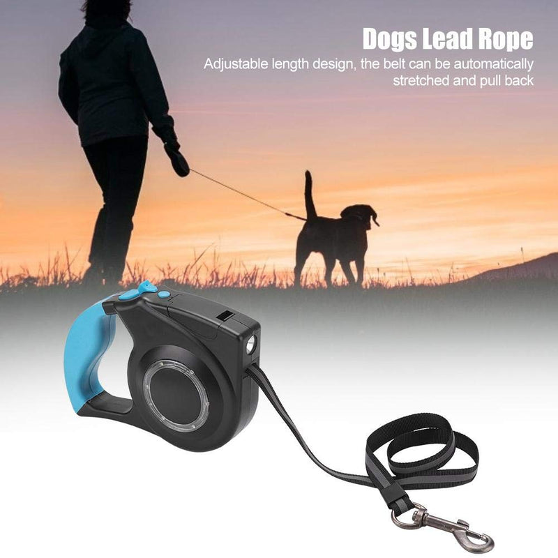 Pssopp Retractable Dog Leash Adjustable Heavy Duty LED Dog Walking Leash Dogs Lead Rope with Anti-Slip Handle for Small Medium Large Dogs up to 70KG - PawsPlanet Australia