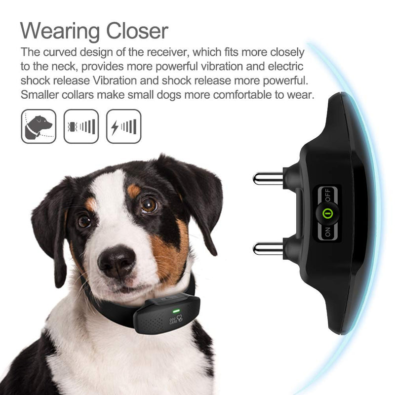 [Australia] - DOG CARE Dog Training Collar Receiver, TC05 Rechargeable Shock Collar Receiver, Rainproof Training Collar with Adjustable Collar Dog (15lbs-100lbs) (Remote Need to be Purchased Separately) 