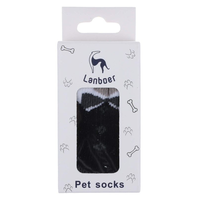TIANTIAN Anti-Slip Dog Socks Pet Socks Paw Protection Dog Socks with Rubber Reinforcement for Indoor Pet Dog Cat (XL) XL - PawsPlanet Australia