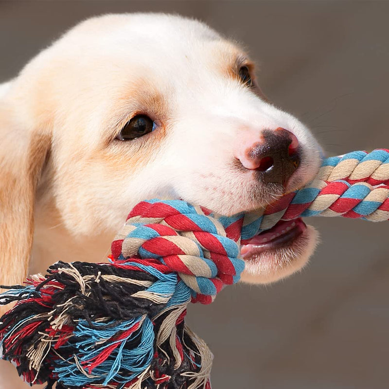 MOFELON XL Dog Rope Toy,3 Packs Tug of War Rope,Dog Toys Indestructible Designed for Large Dogs Medium Dog,Tug of War Dog Pull Rope Teeth Cleaning,for Chewing,Teething,Tug of War - PawsPlanet Australia