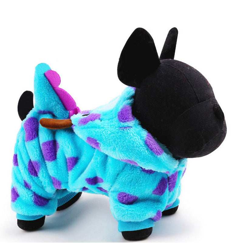 [Australia] - SUPOW Dog's Soft Fleece Hoodie Onesie Clothes, Cute Party Dress up Dog Coat, Winter Clothing Dragon Dog Clothes for Pet Dog 5 Sizes Avaliable L 
