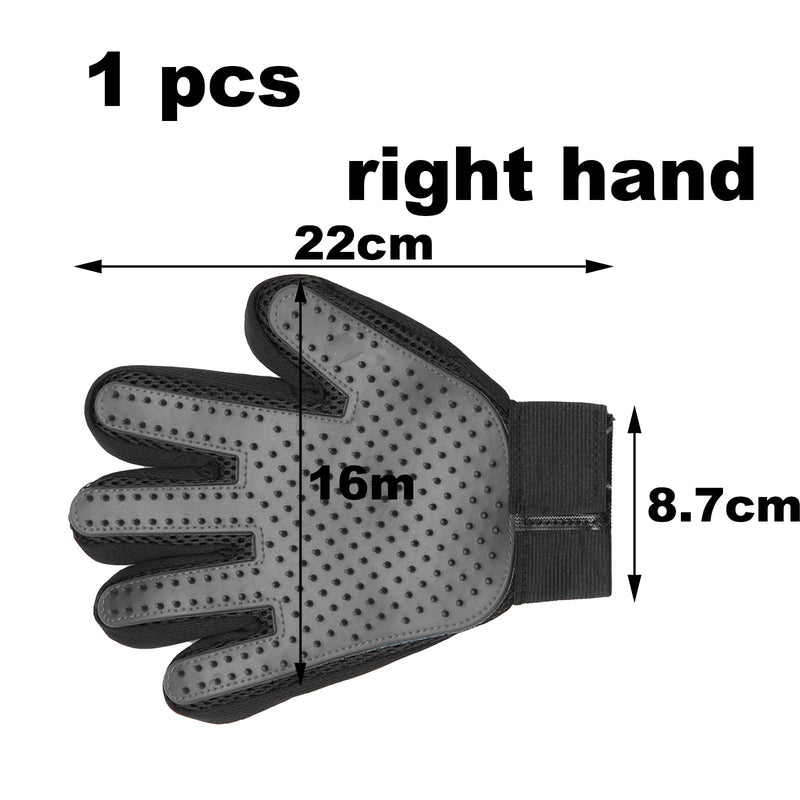 LABUYI 1 piece cat glove, cat brush glove, cat gloves, grooming glove, cat grooming glove, cat glove, cat glove, for dogs, cats, short hair, long hair (right hand) - PawsPlanet Australia