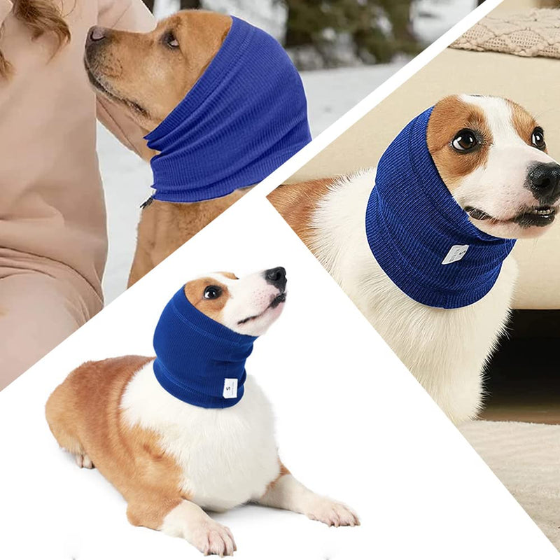 Dog Snood Dog Neck and Ears Warmer Pet Dog Hoodie Dog Ear Wrap Snood for Comfort, Anti-anxiety at Noise Place - PawsPlanet Australia