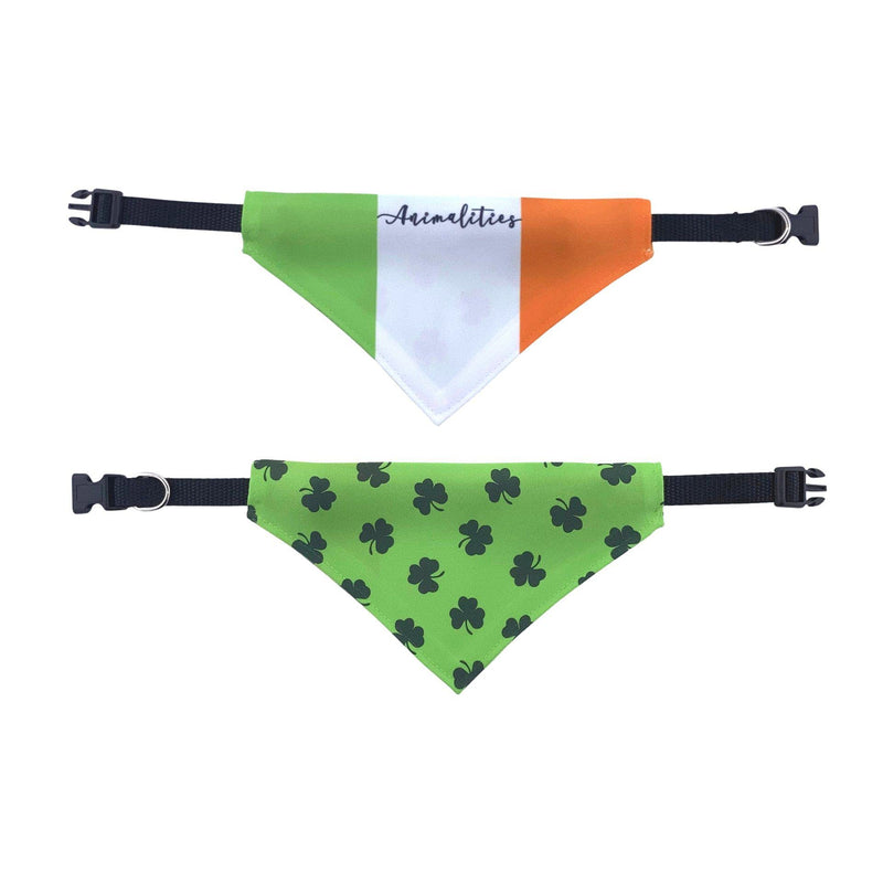 Irish Flag, St Patricks Day, Double Sided Slip-On Pet Bandana for Dogs, Cats and Rabbits Irish Flag M - PawsPlanet Australia