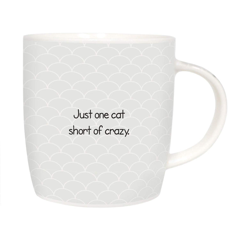 Splosh Precious Pets Mug Collection – Crazy Cat Lady, Grey and Black Ceramic Mug with Pet Silhouette, Gift Boxed, Dishwasher Safe - PawsPlanet Australia