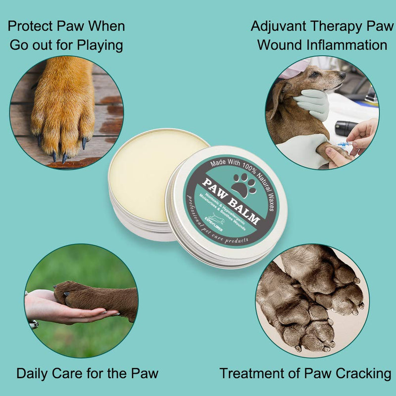 [Australia] - EXPAWLORER 100% Natural Pet Paw Protection Wax Paw Balm for Dogs and Cats, Foot Protection, Cracked and Dry Paws and Noses 