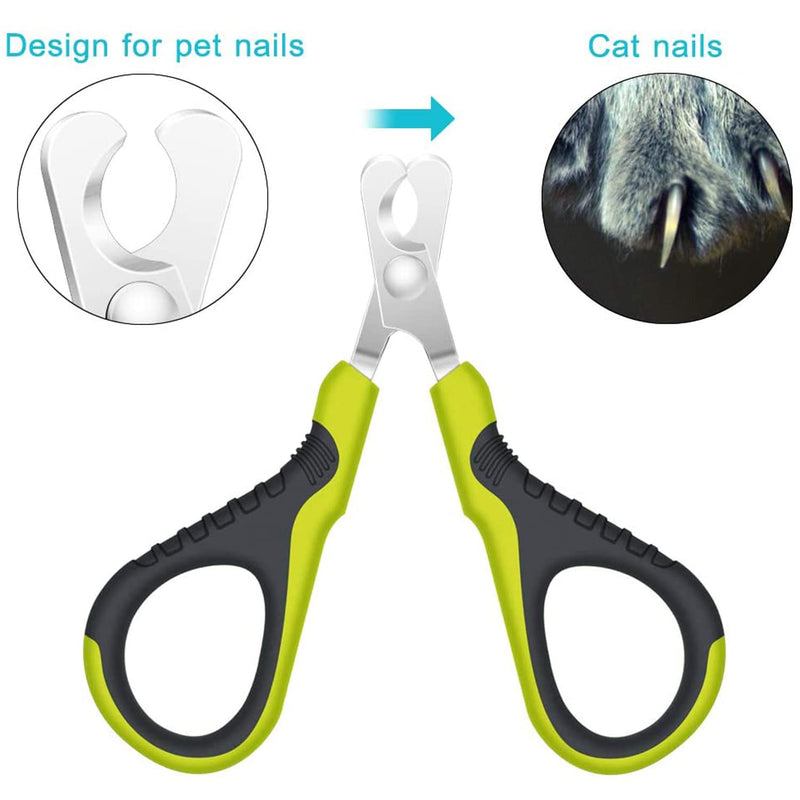 Alinana cat nail clippers for pets, cat nail clipper with unique 25 degree cutting head, professional cat claw scissors for small dogs, puppies, cats, rabbits, curved blade - PawsPlanet Australia
