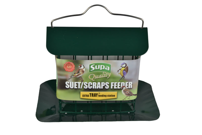 Supa Premium Suet Block / Scrap Feeder with Tray has been specifically designed for the feeding of Suet Blocks & Scraps but can also be used for Fruit, Seed Blocks etc. 1 Multi - PawsPlanet Australia