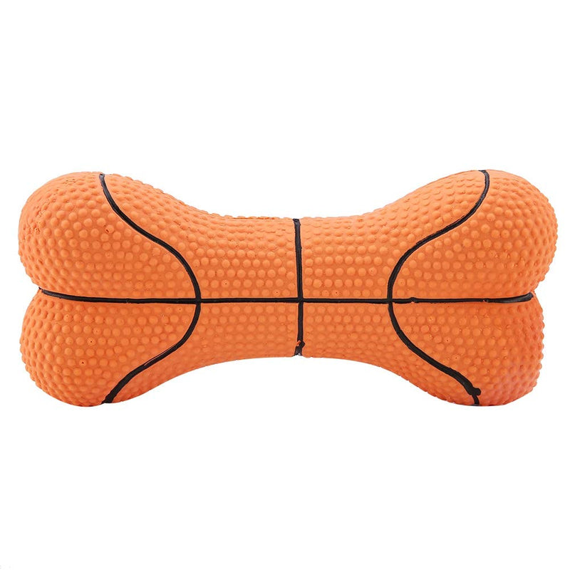 Rodipu Dog Squeaky Toy, Dura Play Bone Dog Toy, Bite-Resistant for Fetching And Tossing Games Pets(basketball) - PawsPlanet Australia