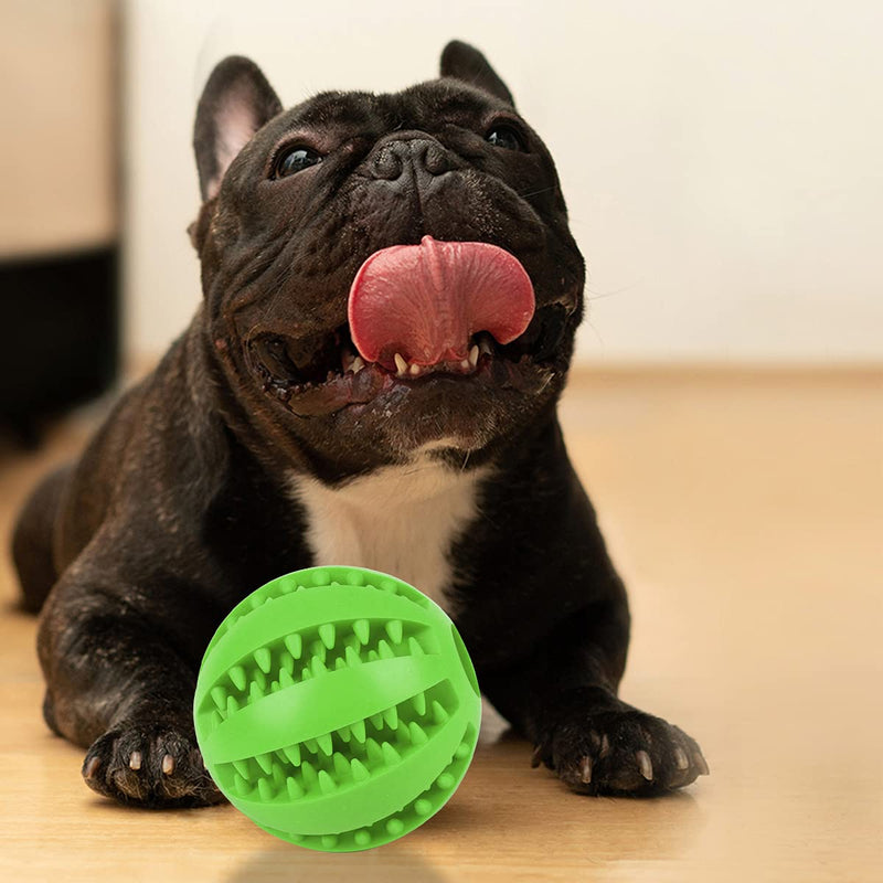 Forreen Dog Toy Ball, Pack of 4 Dog Ball, Robust Dog Ball, Natural Rubber, Puppy Toy, Puppy Intelligence Ball, Non-Toxic, Bite-Resistant for Teeth Cleaning - PawsPlanet Australia