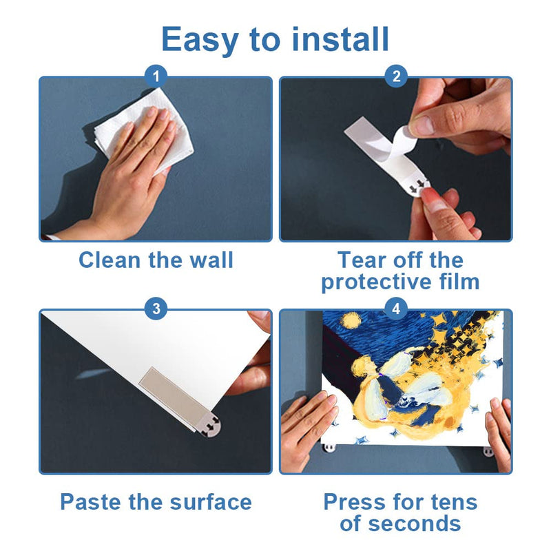 TANCUDER Pack of 120 Double-Sided Adhesive Strips Transparent Removable Adhesive Strips Adhesive Strips for Hanging Double-Sided Adhesive Tape Pictures Mounting Strips for Posters, Children's Artworks, Banners - PawsPlanet Australia