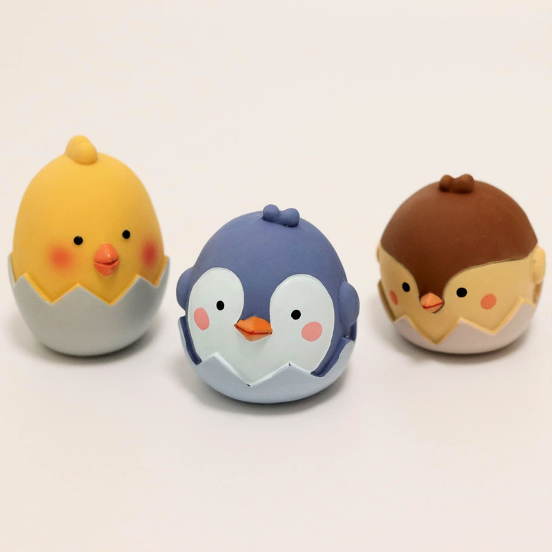 GOSUNY TOYS Egg Latex Dog Toys for Small Dogs ‚Äì Chick, Bird & Penguin Dog Toy, Rubber Squeaky Dog Toys (3-Pack), Mini Soft Latex Dog Toy, Tiny Dog Squeaky Toys - PawsPlanet Australia
