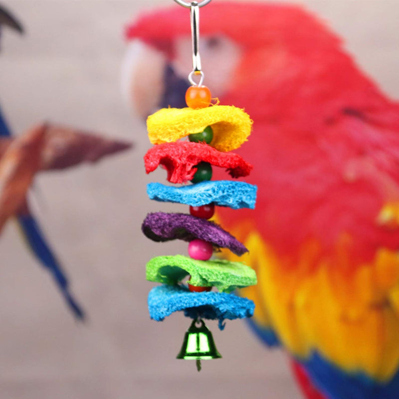 [Australia] - S-Mechanic Birds Nest Eco-Friendly Straw Birds Cages 100% Natural Fiber Birdhouse with Birds Toy and S Hook for Hanging 