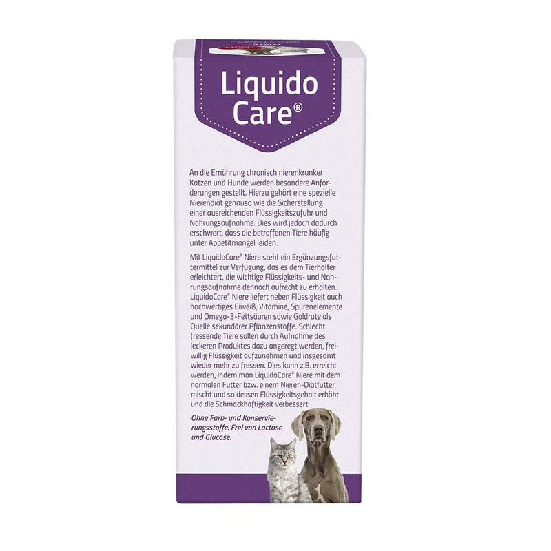 LiquidoCare Kidney, for cats and dogs, nutrient supply for kidney dysfunction, liquid supplementary food, 180ml - PawsPlanet Australia