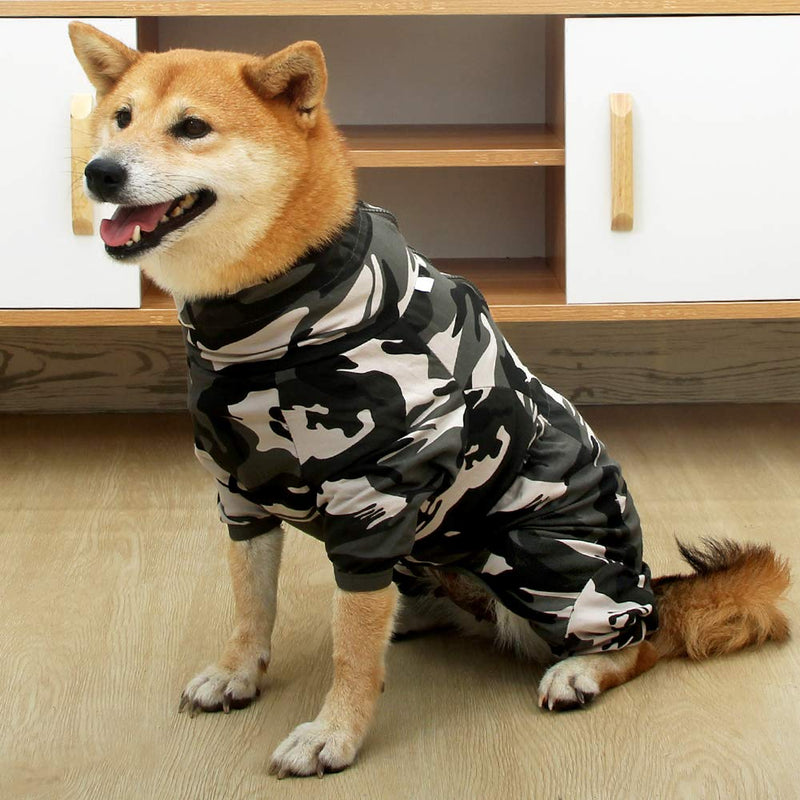 [Australia] - Heywean Dog Surgical Recovery Suit Thunder Shirts for Dogs Long Sleeve Keep Dog from Licking Abdominal Wound Protector E-Collar Alternative After Surgery Wear Pet Supplier XS Camouflage 