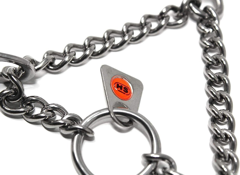 Herm Sprenger Ultra-Plus Prong Swivel Ring Stainless Steel Micro Training Dog Collar | Assembly Chain Training Collar for Smaller Dogs | Made in Germany - (1.5 mm, (Neck Size Upto 9.5")) 13in (32cm) x 1.5mm - PawsPlanet Australia