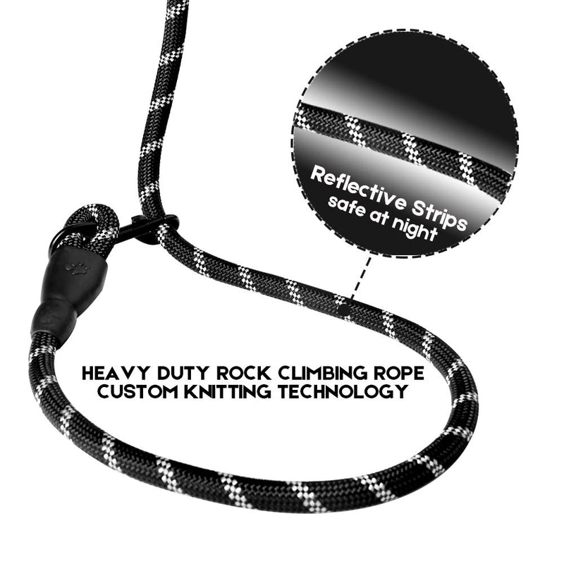 JIMEJV 6 FT Reflective Dog Leash with Poop Bags Comfortable Padded Handle Rope Leash for Puppy Small Medium and Large Dogs Outdoor Walking Playing Exploring - PawsPlanet Australia