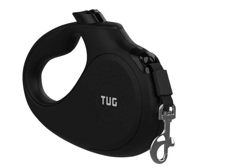 [Australia] - TUG 360° Tangle-Free Black Retractable Dog Leash Small 