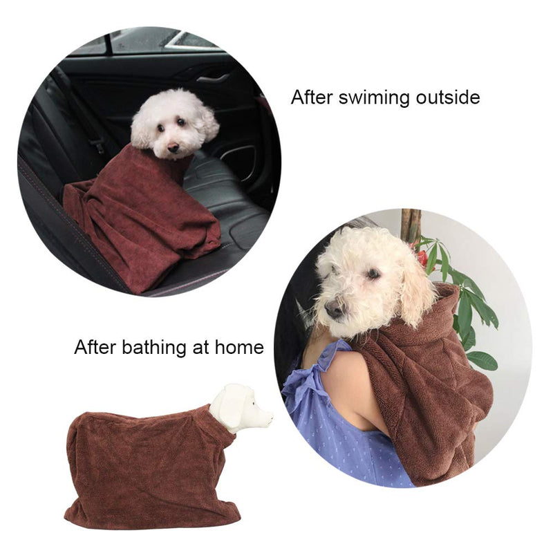 Pet Towel Dry Bag,Dog Fast Dry Bag, Fast Drying Bath Towels Super Absorbent Pet Cat Bath Robe Towel Large, Green L: Length 111cm,Width 82cm - PawsPlanet Australia