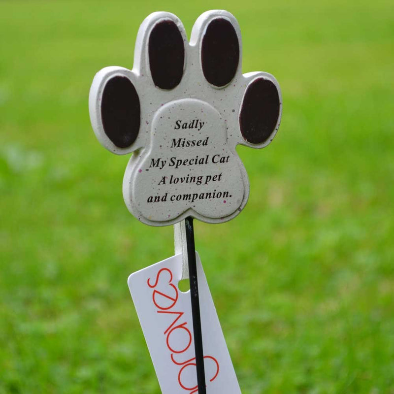 Angraves Special Cat Paw Print Memorial Pet Memory Tribute Stick - PawsPlanet Australia