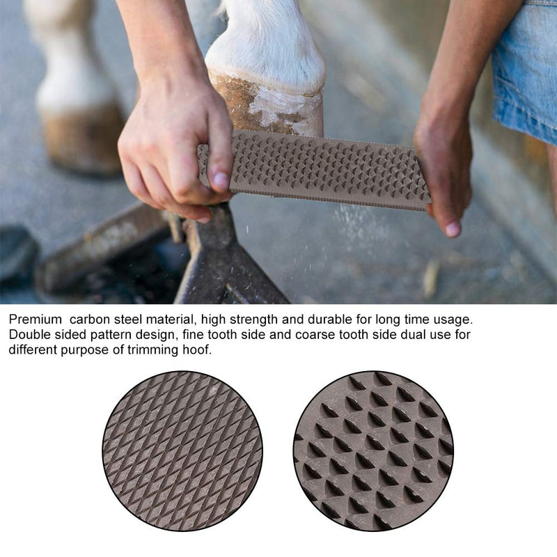 Pssopp Horse Hoof Trimming Knife High Carbon Steel Horseshoe Trimming File Double Sided Hoof Rasp Farrier Tool - PawsPlanet Australia