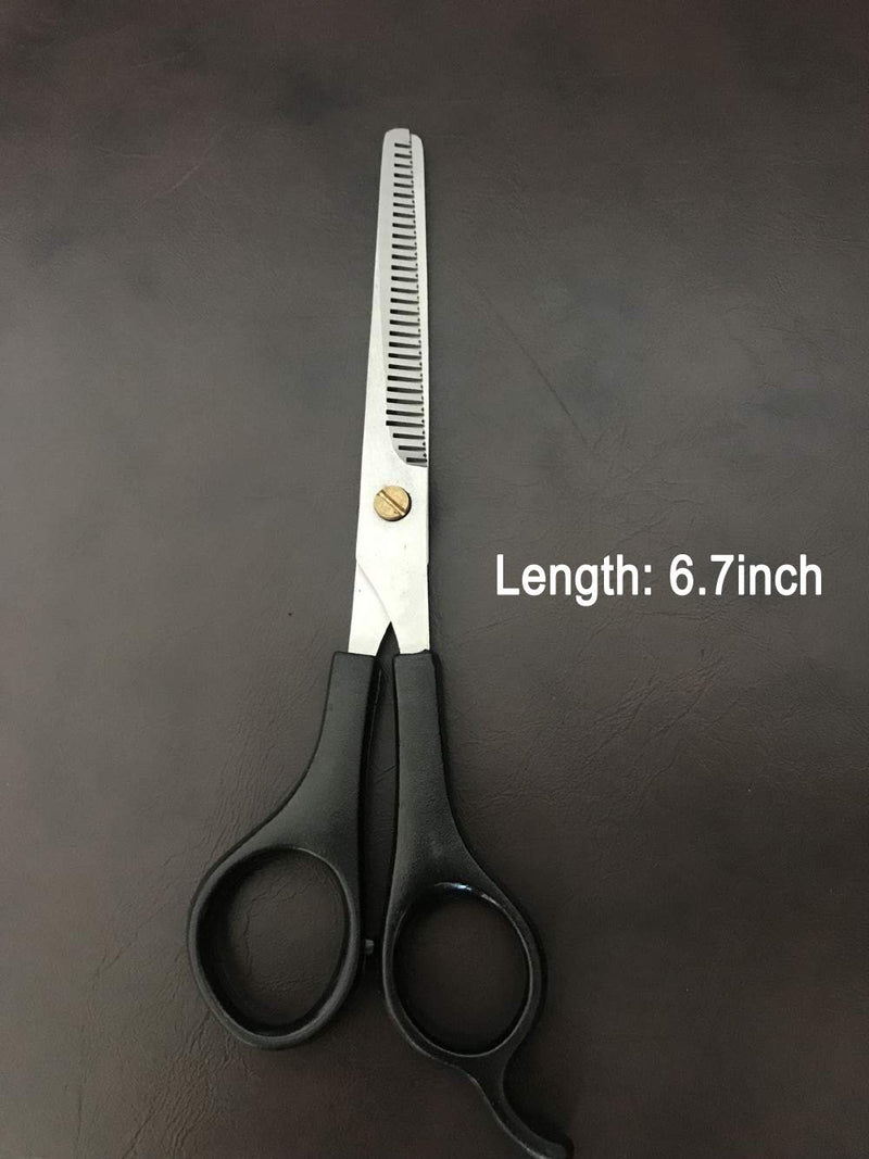 [Australia] - Yeahbudddy Pet Grooming Scissors,Dog Cat Human Hair Shears Made of Japanese Stainless Steel,Straight Thinning Blade,Lightweight, Fashionable and Durable for Professional Groomers and Barber scissors-set 