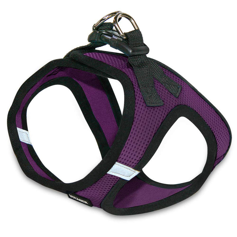 Voyager Step-in Air Dog Harness - All Weather Mesh Step in Vest Harness for Small and Medium Dogs by Best Pet Supplies M (Chest: 16 - 18") Purple - PawsPlanet Australia