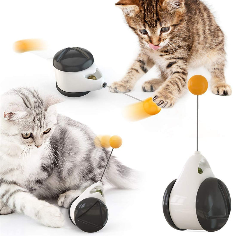 Passbey 2PCS Balanced Cat Toy with ball, Interactive Toys for Indoor Cats Rotating Rolling Balls for Cat Toys - PawsPlanet Australia