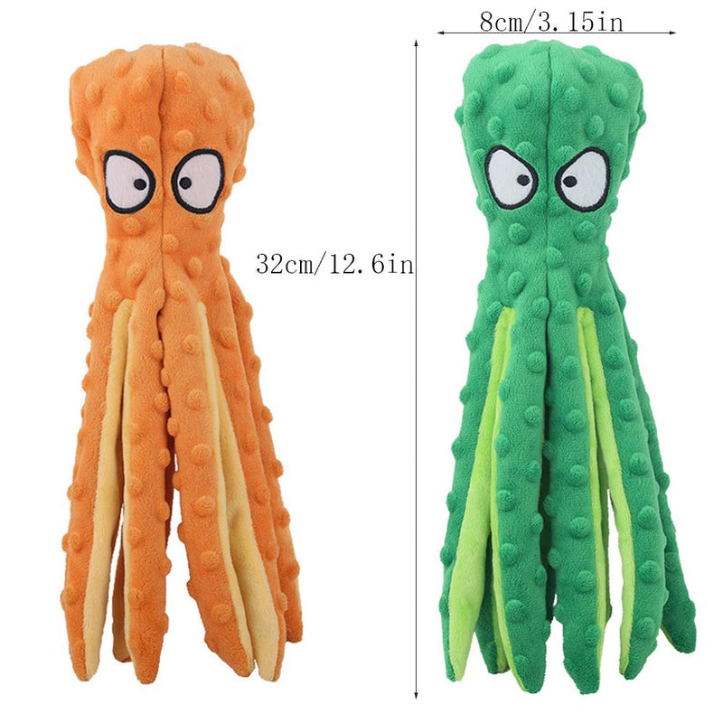 Qanye 2 pieces squeaky toys for dogs, dog toys, plush dog toys, dog toys without filling, for cleaning teeth, suitable for small and medium dogs - PawsPlanet Australia