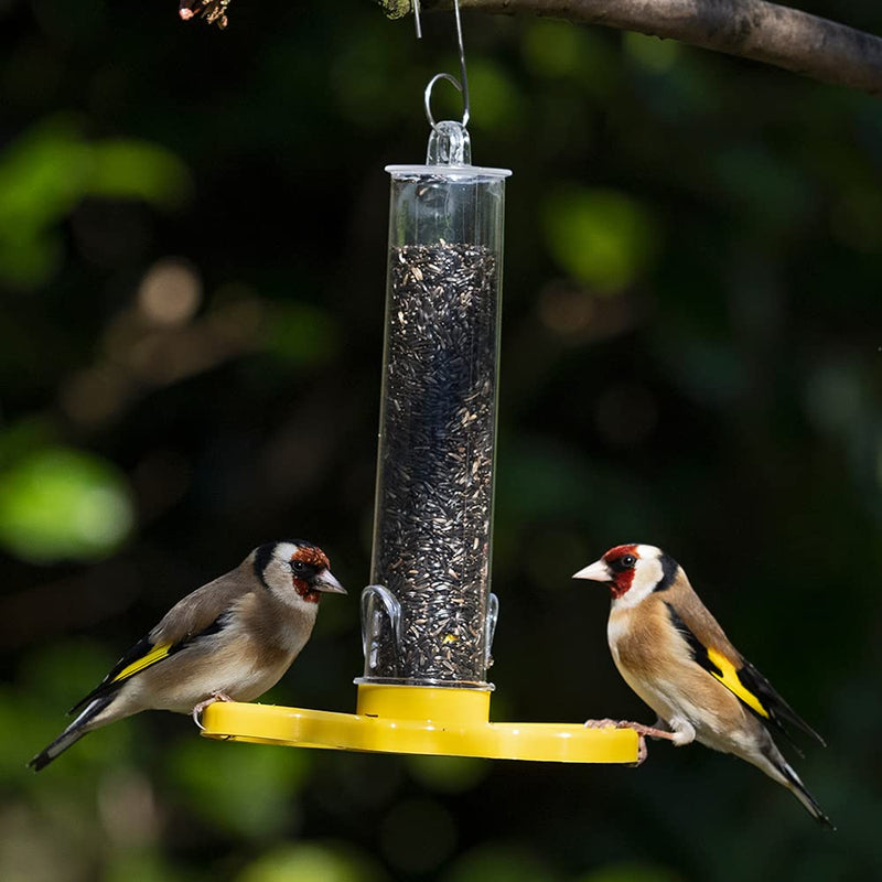 Niger Seed Bird Feeder - Goldfinch Finder - ideal for offering niger seeds that goldfinches love. Ready-filled! 1 Holds 75g of niger seed, Length 18cm - PawsPlanet Australia