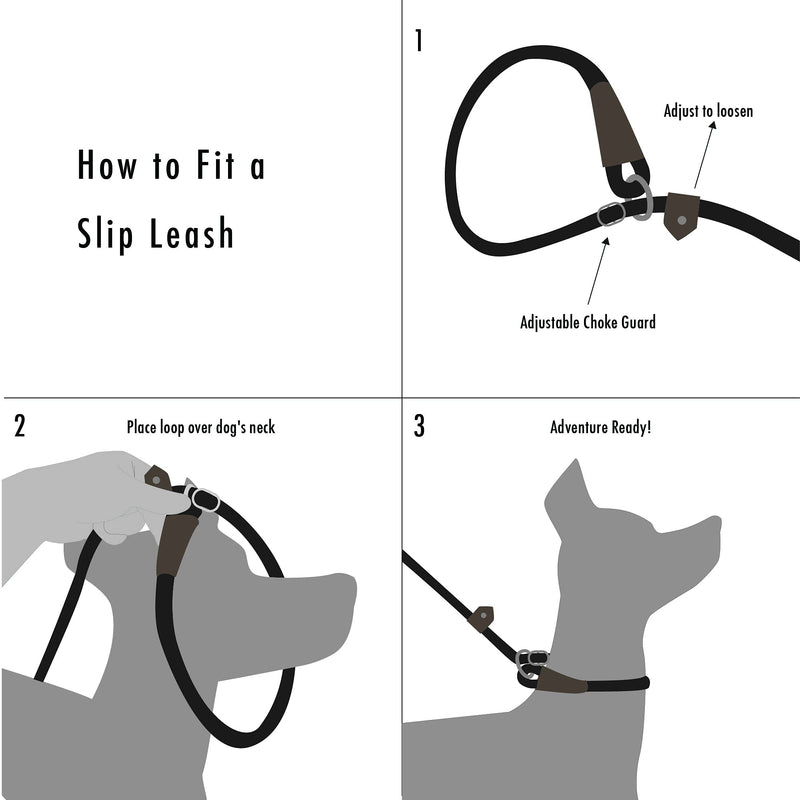 Friends Forever Extremely Durable Dog Rope Leash, Premium Quality Mountain Climbing Rope Lead, Strong, Sturdy Comfortable Leash Supports The Strongest Pulling Large Medium Dogs 6 feet, Black - PawsPlanet Australia