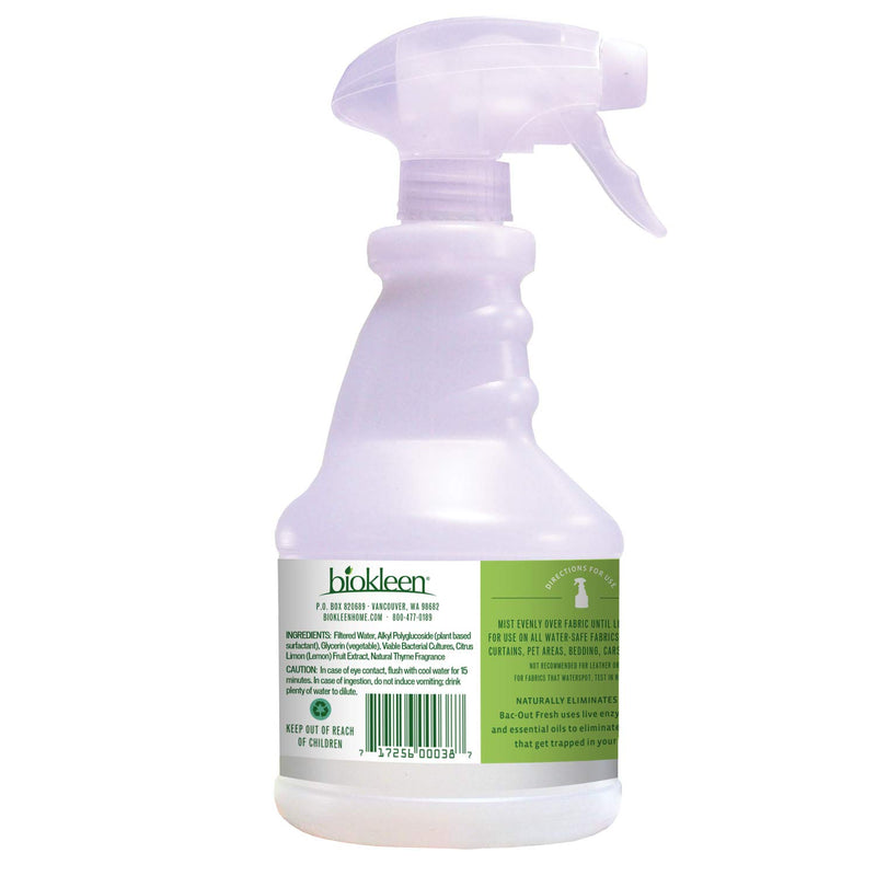 [Australia] - Biokleen Bac-Out Fresh, Fabric Refresher, Eco-Friendly, Non-Toxic, Plant-Based, No Artificial Fragrance, Colors or Preservatives, Lemon Thyme, 16 Ounces 