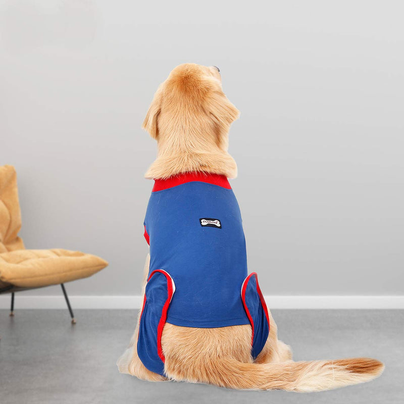 BT Bear Dog Surgical Recovery Suits Soft Elastic Cotton Pet Cat Recovery Jackets Vest Post Surgery Clothes Post Surgery Wear Anti-Licking Wounds (XX-Large) 2XL (Pack of 1) - PawsPlanet Australia