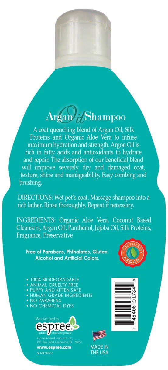 Espree Argan Oil Shampoo for Dogs - 502 ml - PawsPlanet Australia