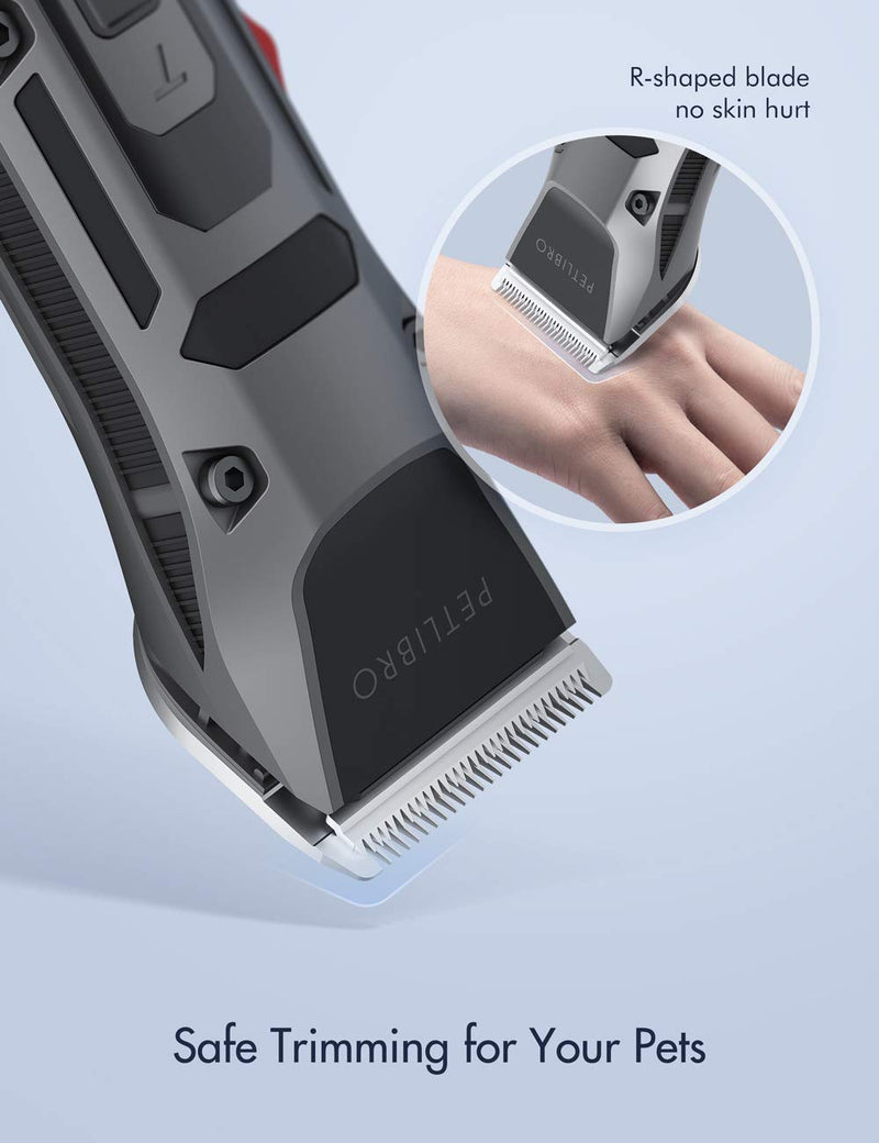 PETLIBRO Dog Clippers, LCD Display Dog Hair Grooming Clippers Kit with Low Power Indicator, Low Noise USB Rechargeable Cordless Electric Pets Hair Clippers for Dogs Cats Pets - PawsPlanet Australia