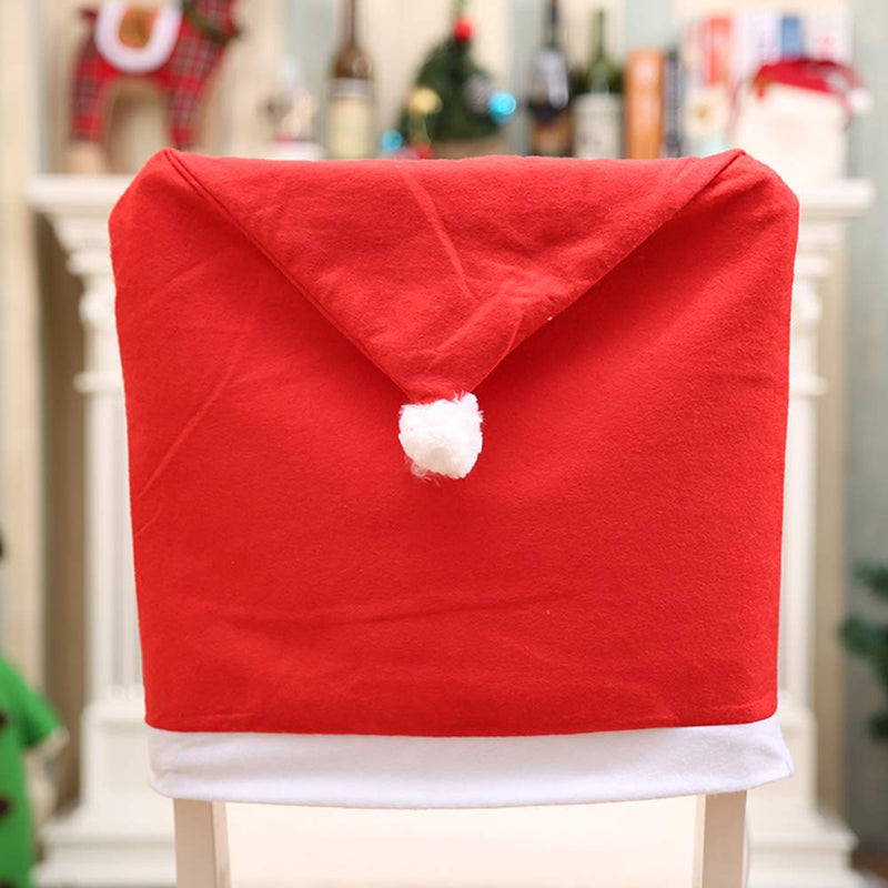 Pilvnar Christmas Chair Cover,10 pcsChristmas Chair Cover Non-Woven Christmas Decoration Chairs Protection - PawsPlanet Australia