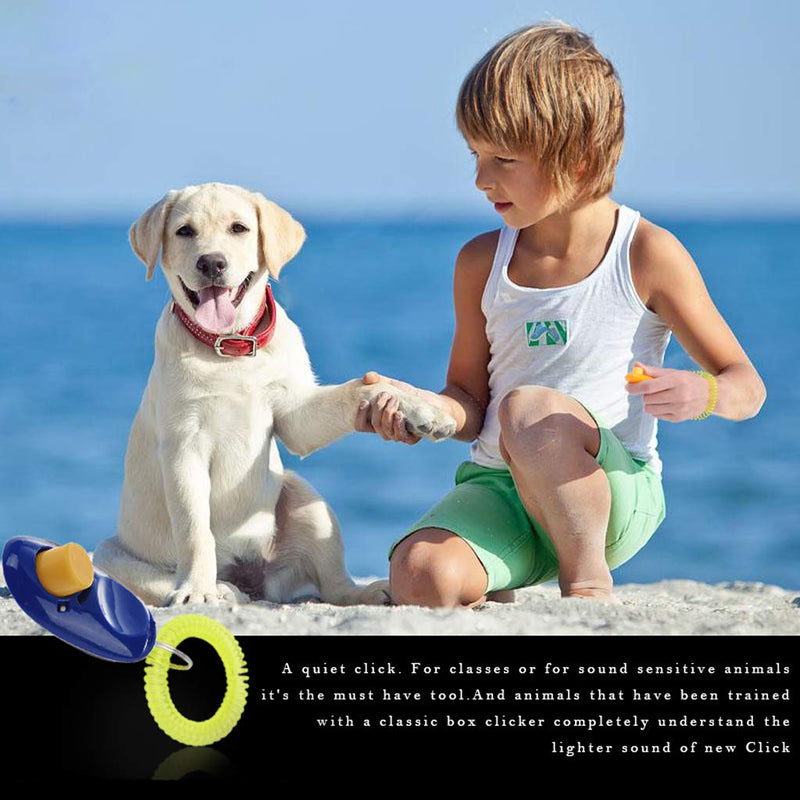 Zkovecen 3 Pcs Dog Clicker Dog Training Clicker I-Click Clicker with Adjustable Wrist Strap for Pet Dog Cat Training Clickers - PawsPlanet Australia